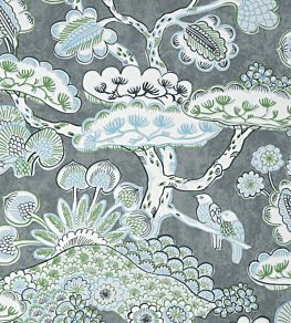 Tree House Wallpaper by Anna French Grey