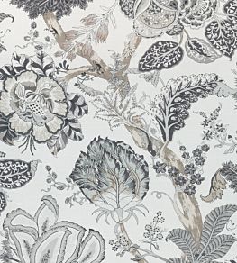 Kalamkari Fabric by Anna French Black and White
