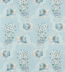 Antoinette Wallpaper by Anna French Blue