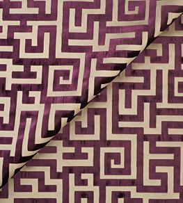 Apollon Fabric by Jim Thompson Aubergine