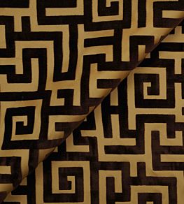 Apollon Fabric by Jim Thompson Golden Walnut