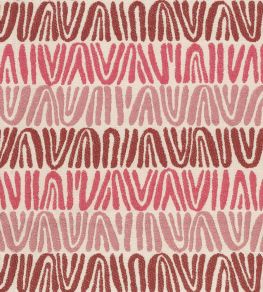 Appledore Fabric by Nina Campbell Claret/Red/Pink
