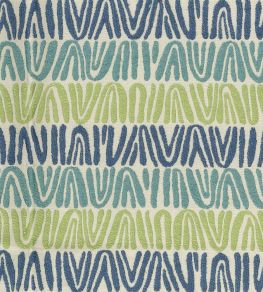 Appledore Fabric by Nina Campbell Green/Turquoise