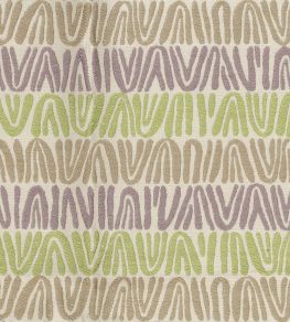 Appledore Fabric by Nina Campbell Lilac/Green/Stone