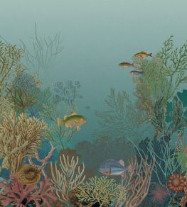 Aquarium Mural by Casadeco Bleu Abysse