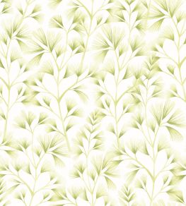 Arabella Wallpaper by Ohpopsi Green Cream