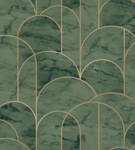 Arch Wallpaper by Borastapeter Emerald Sand