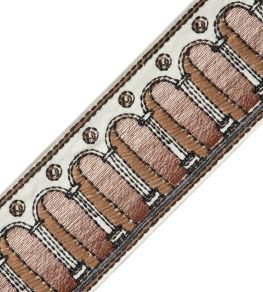 Archi Embroidered Border Trimming by Samuel & Sons Carrara