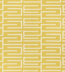 Architect Embroidery Fabric by Thibaut Harvest Gold