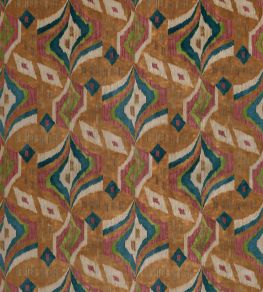 Artesian Velvet Fabric by Thibaut Ochre