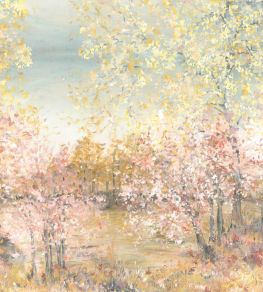 Artistic Garden Mural by Casadeco Rose Blush