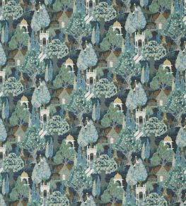 Artists Retreat Fabric by Jim Thompson No.9 Midnight