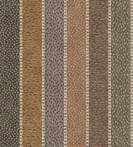 Asha Stripe Fabric by Lewis & Wood Cedar Smoke