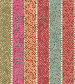 Asha Stripe Fabric by Lewis & Wood Jaipur Spice