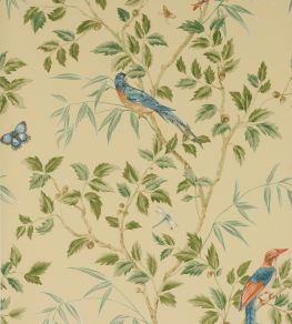Ashdown Wallpaper by Colefax and Fowler Yellow