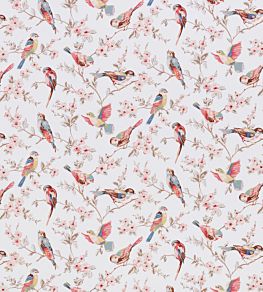 British Birds Fabric by Ashley Wilde Pastel