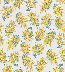Mimosa Flower Fabric by Ashley Wilde Citrine