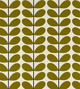 Two Colour Stem Fabric by Orla Kiely Olive