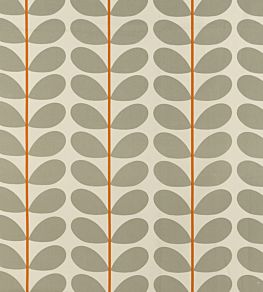 Two Colour Stem Fabric by Orla Kiely Warm Grey
