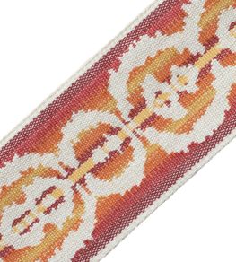Aspen Ikat Border Trimming by Samuel & Sons Crimson