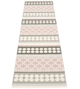 Asta Runner Rug by Pappelina Pale Rose
