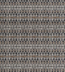 Atlas Ikat Fabric by Thibaut Basalt Black