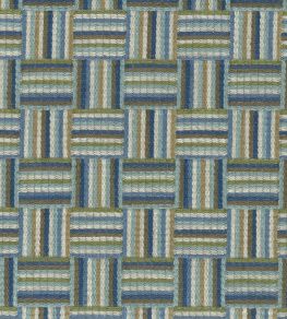 Attwood Fabric by Nina Campbell Blue/Green/Chocolate