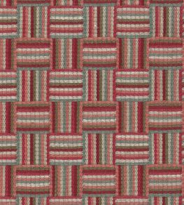 Attwood Fabric by Nina Campbell Red/Coral/Slate