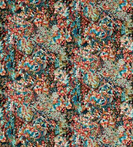 Aubrey Velvet Fabric by Studio G Midnight/Spice