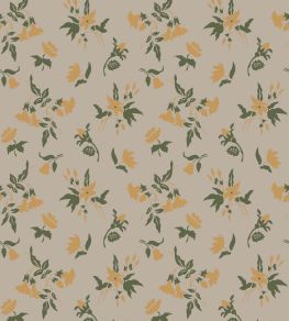Auguste Wallpaper by Farrow & Ball Bancha / India Yellow