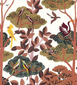 Ava Fabric by Casamance Terracotta