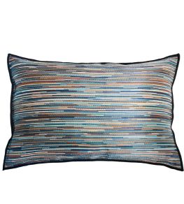 Averno Cushion 40 x 60cm by Casamance Turquoise Marine