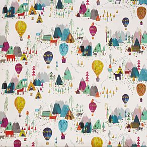 Away We Go Fabric by Prestigious Textiles Rainbow