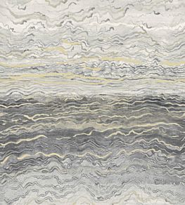 Azurite Mural by Casamance Blanc/Gris