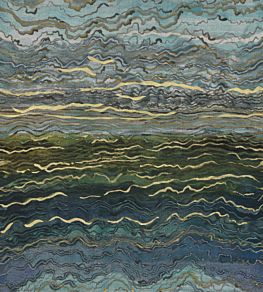 Azurite Mural by Casamance Bleu/Vert
