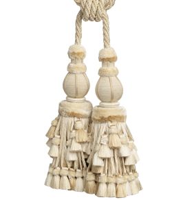 Bagatelle Double Tassel Tieback Trimming by Samuel & Sons Gardenia