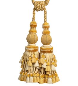 Bagatelle Double Tassel Tieback Trimming by Samuel & Sons Jonquil
