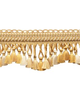Bagatelle Scalloped Tassel Fringe Trimming by Samuel & Sons Jonquil