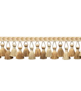 Bagatelle Tassel Fringe Trimming by Samuel & Sons Gilded Gold