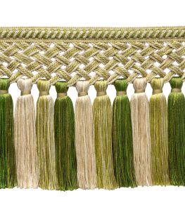 Bagatelle Tassel Skirt Fringe Trimming by Samuel & Sons Fern