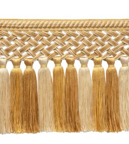 Bagatelle Tassel Skirt Fringe Trimming by Samuel & Sons Jonquil