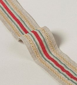 Bailey Braid Trimming by Colefax and Fowler Red/Green