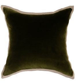 Baker House Velvet Cushion 50 x 50cm by GP & J Baker Olive