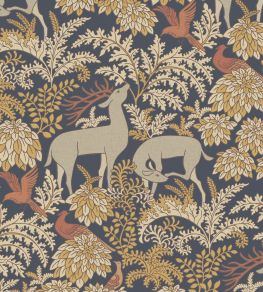 Balmoral Wallpaper by Warner House Navy
