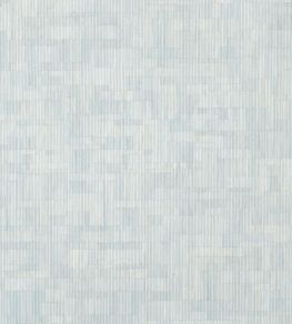 Bamboo Mosaic Wallpaper by Thibaut Soft Blue