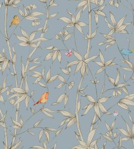 Bambou Wallpaper by Jannelli&Volpi Blue