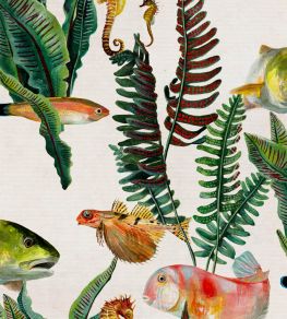Bank of Fish Wallpaper by Coordonne Swan