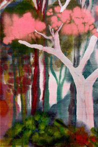 Banyan Mural by Arte Red Blossom