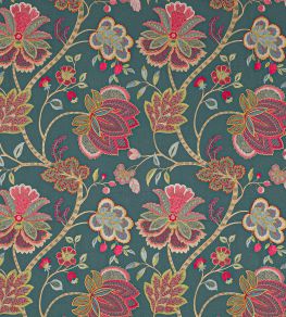 Baptista Linen Fabric by Colefax and Fowler Teal