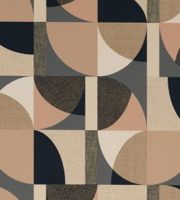 Barillet Wallpaper by Casamance Anthracite/Nude